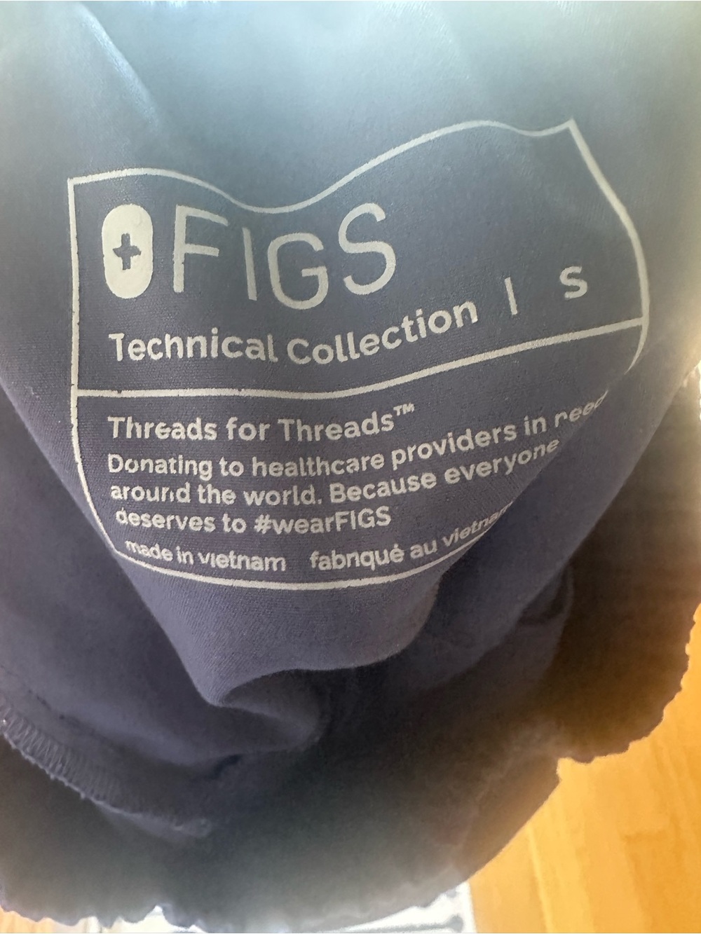 FIGS Navy Blue Straight Leg Scrub Pants - Size S - Picture 5 of 5